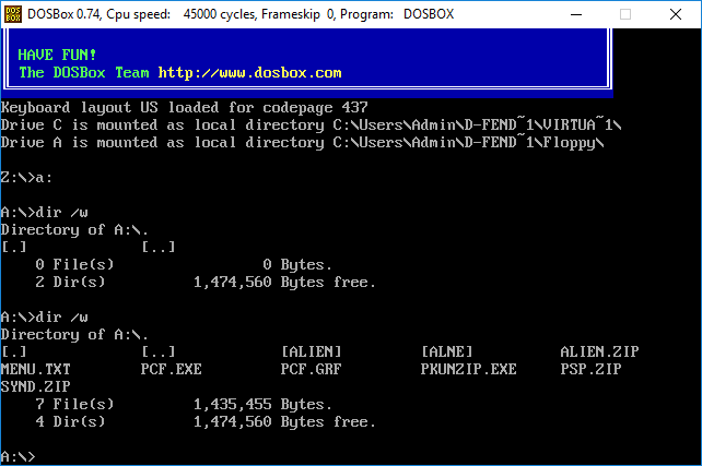 DOSBox Directory